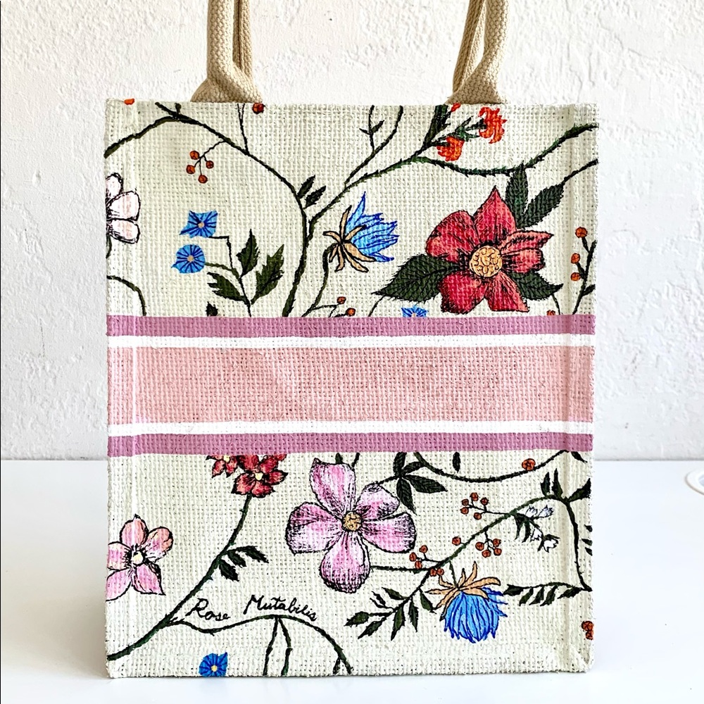 Floral Tote Hand Painted